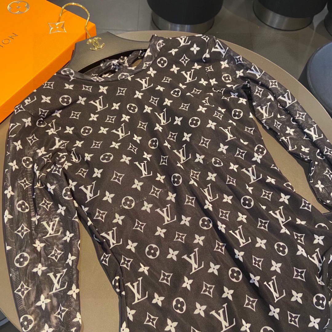 Louis Vuitton Monogram one-piece swimsuit LV 1A9N69