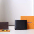 Louis Vuitton Multiple Wallet LV M30295 taiga Black