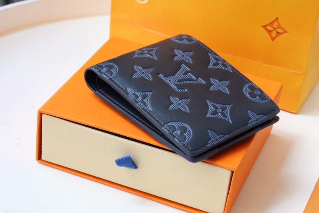 Louis Vuitton Multiple Wallet LV M80422 Monogram Shadow Leather