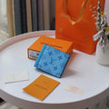 Louis Vuitton Multiple Wallet LV M80422 Monogram Shadow Leather Blue
