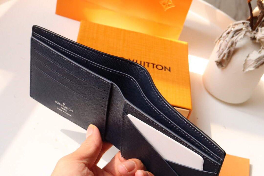 Louis Vuitton Multiple Wallet LV N62663 Damier COBALT CANVAS Blue