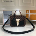 Louis Vuitton N40148 LV Trendy Crossbody Bag Damier Ebene Black - Default Title - View 1