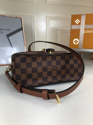 Louis Vuitton N40148 LV Trendy Crossbody Bag Damier Ebene Pink - Default Title - View 4