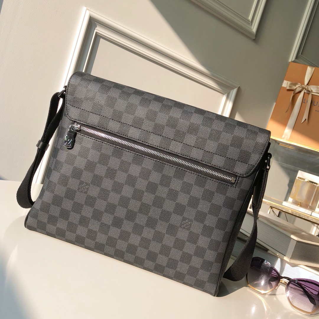 Louis Vuitton N41029 District MM Damier graphite Black - Default Title - View 3