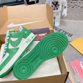 Louis Vuitton Nike Air Force 1 Low By Virgil Abloh White Green 1AC58D Women Men's M601034 - Fmale-35 - View 1