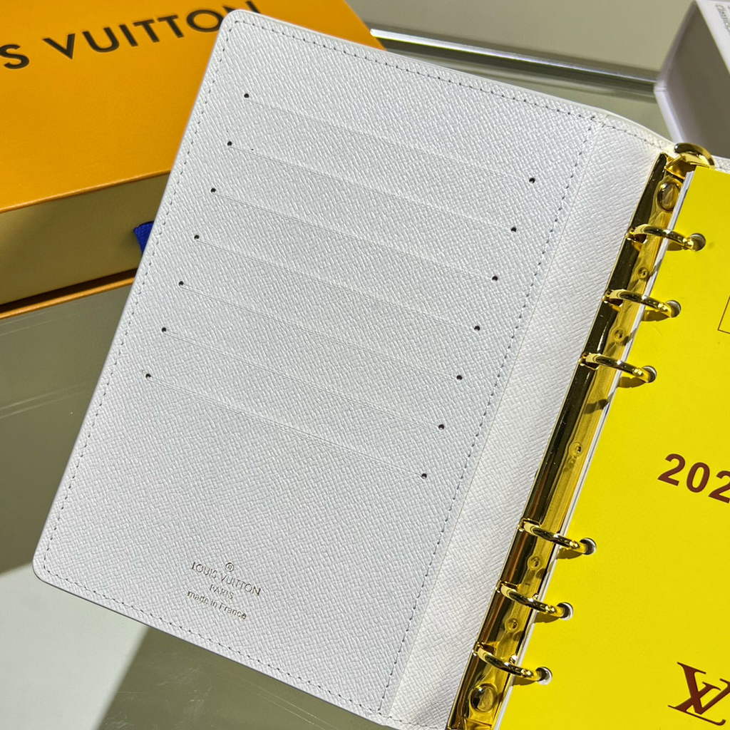 Louis Vuitton R20105 Medium Ring Agenda Cover White