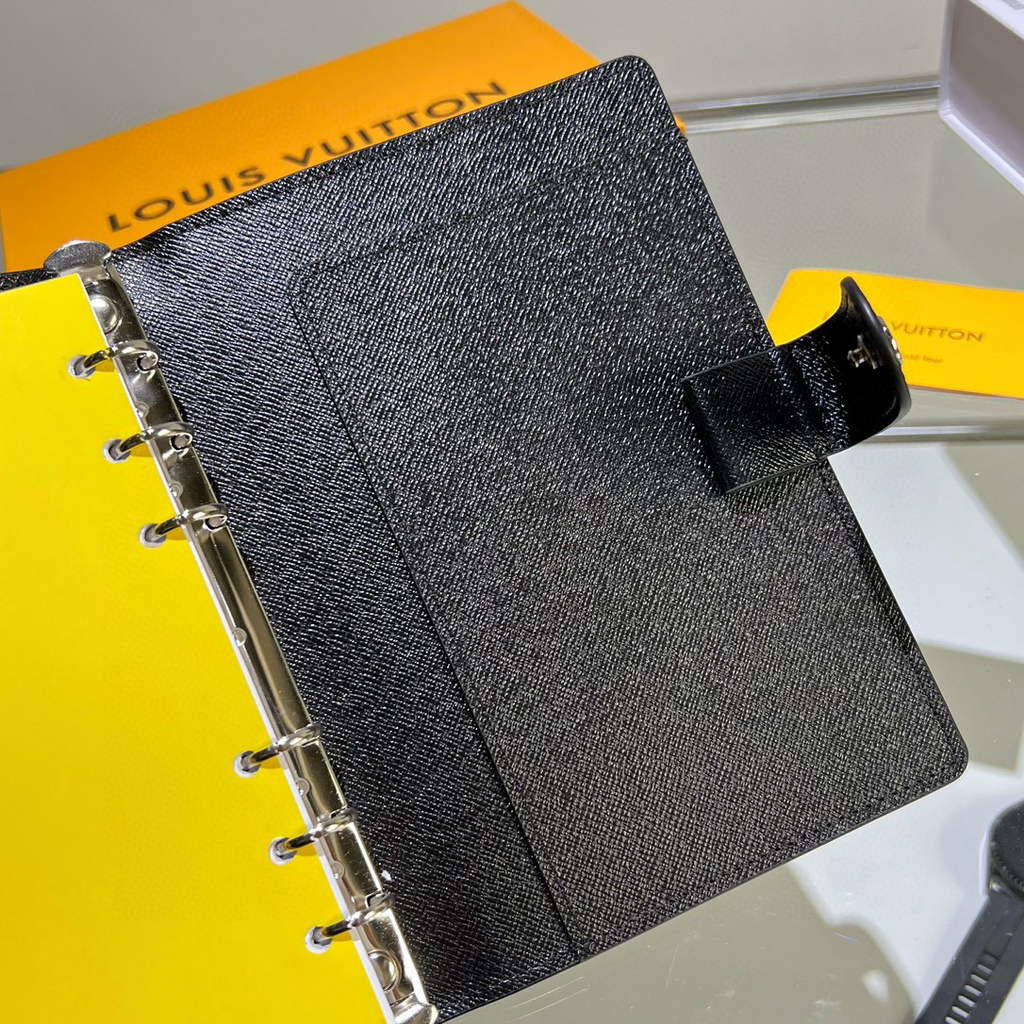 Louis Vuitton R20105 Medium Ring Agenda Cover Black