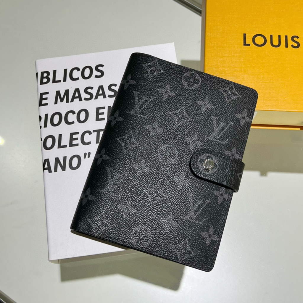 Louis Vuitton R20105 Medium Ring Agenda Cover Black