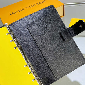 Louis Vuitton R20222 Medium Ring Agenda Cover Black - Default Title - View 6