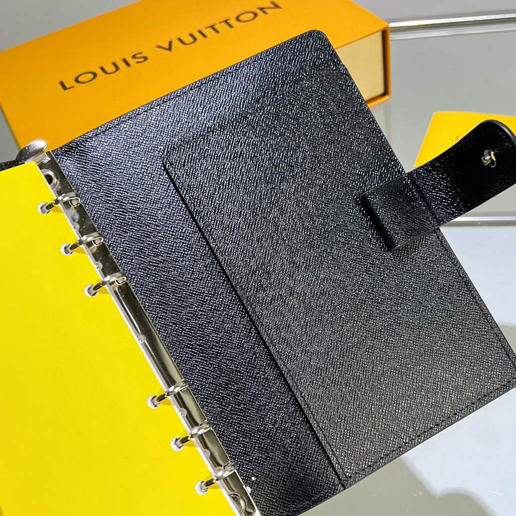 Louis Vuitton R20222 Medium Ring Agenda Cover Black