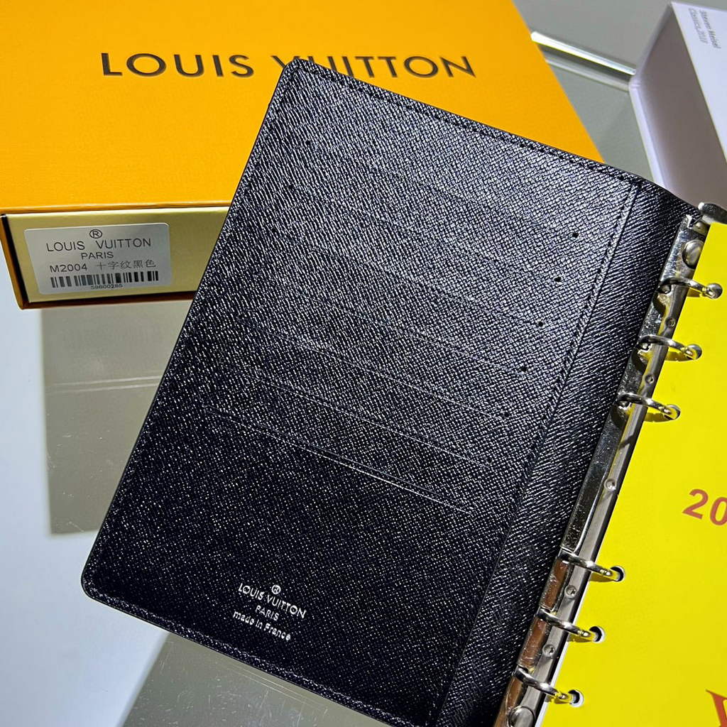 Louis Vuitton R20242 Medium Ring Agenda Cover Black
