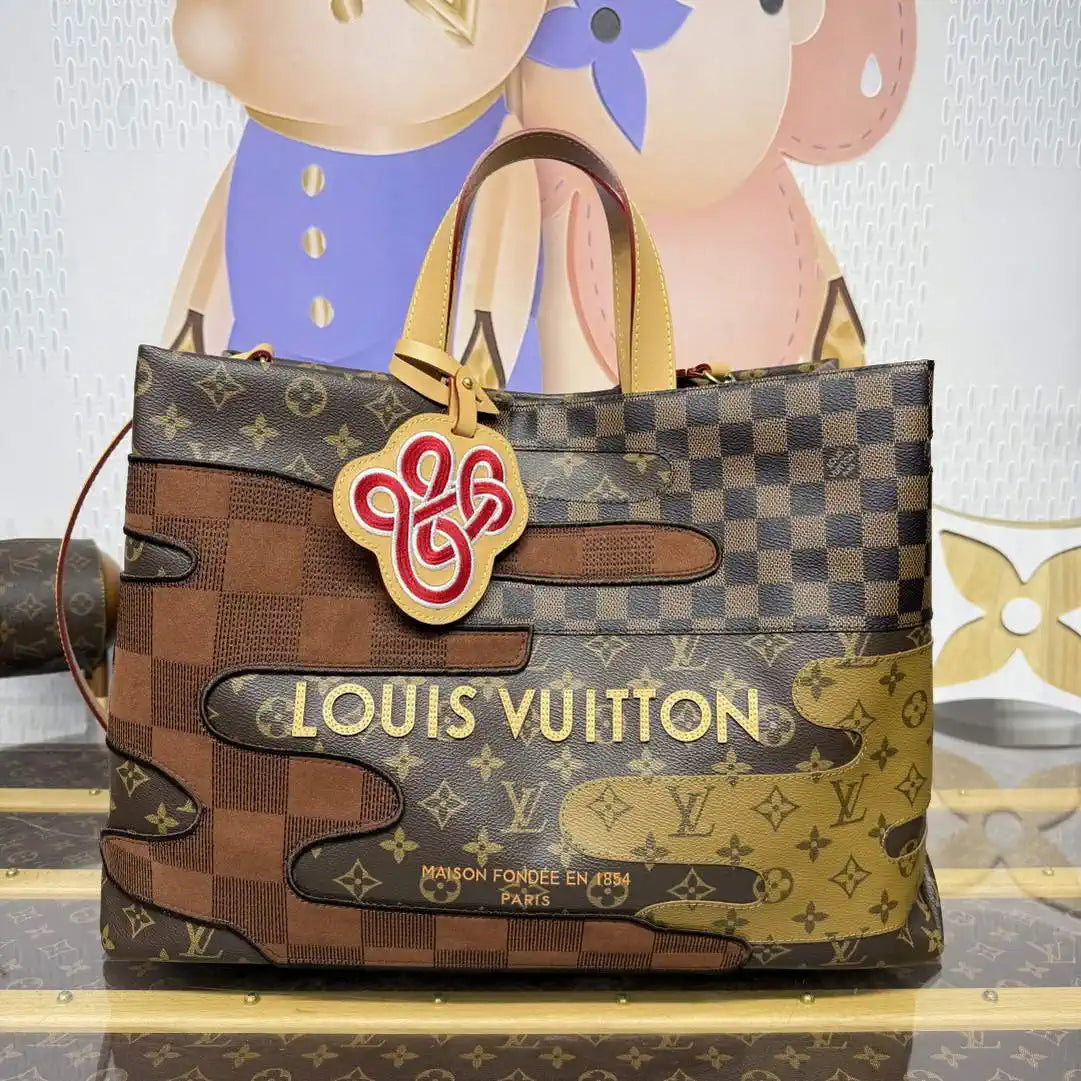 Louis Vuitton Shopper Tote MM Bag LV M15274 Other Monogram Canvas