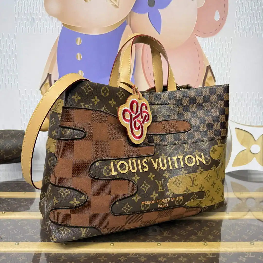 Louis Vuitton Shopper Tote MM Bag LV M15274 Other Monogram Canvas