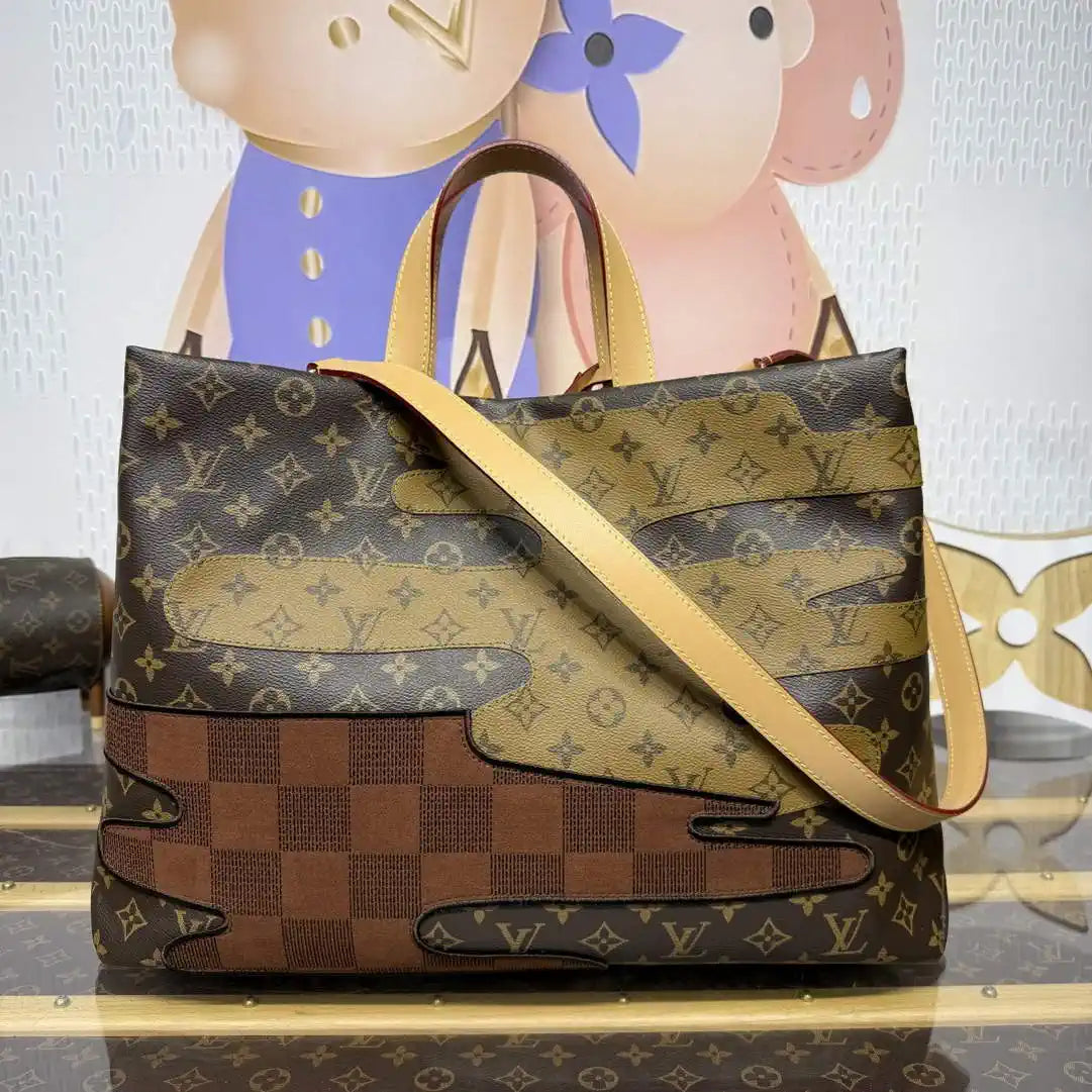 Louis Vuitton Shopper Tote MM Bag LV M15274 Other Monogram Canvas