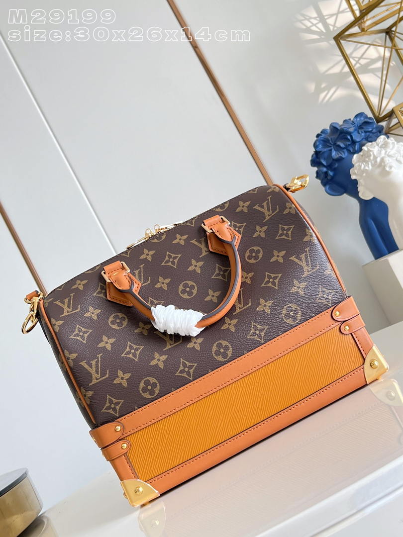Louis Vuitton Speedy 30 Bag LV M29199 Monogram Brown - Default Title - View 8