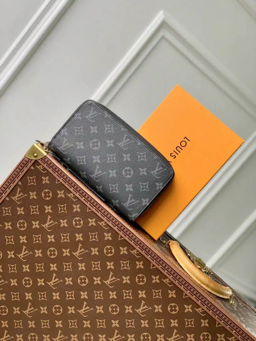 Louis Vuitton Wallet LV M61698 Monogram Eclipse