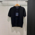 Louis Vuitton Women Hollow Lv pattern short knitted T-shirt L66499