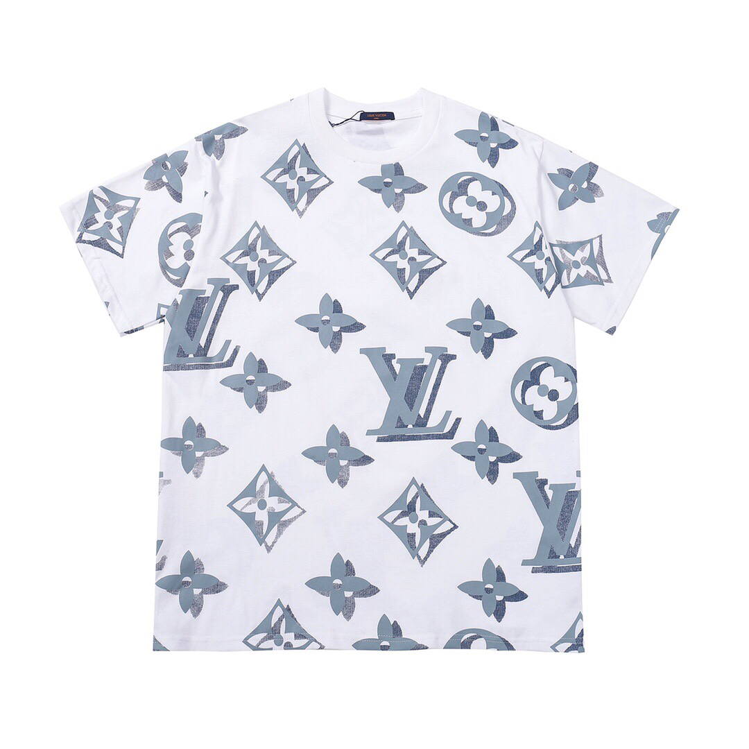 Louis Vuitton Women Men T-shirts Designer LV Short Sleeve Clothing L55716 - S - View 1