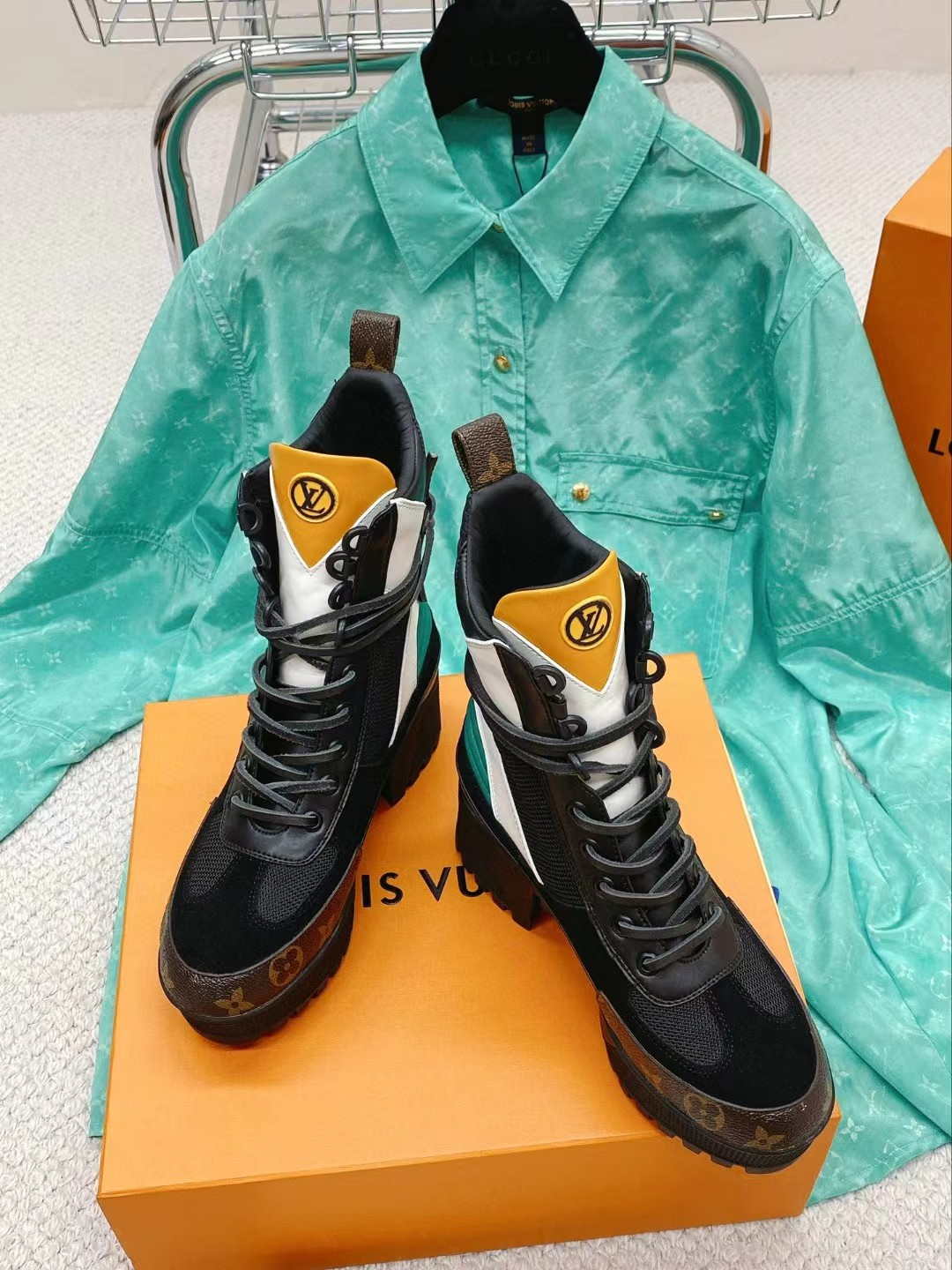 Louis Vuitton Women Shoes 1AAJ4M Territory Flat Rangers 2022 Collection L60099