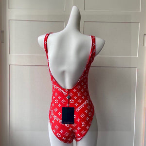 Louis Vuitton Women's Designer Monogram Red Swimwear swimming suit 1A8RDA - luxibagsmall