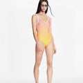 Louis Vuitton Women's Designer Monogram Yellow Swimwear swimming suit 1A8RDA - luxibagsmall