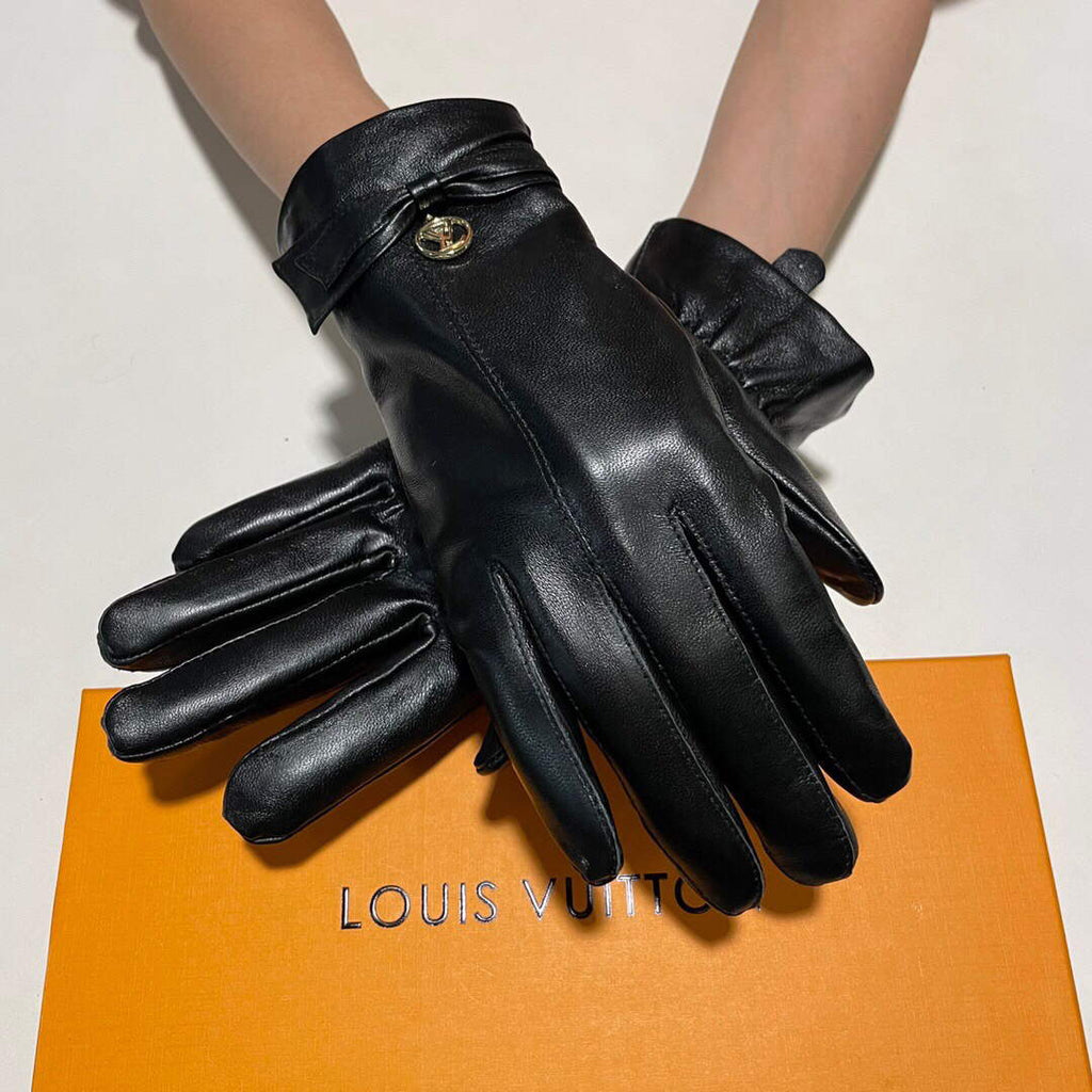 Louis Vuitton Women's Gloves Designer Leather Gloves M77050