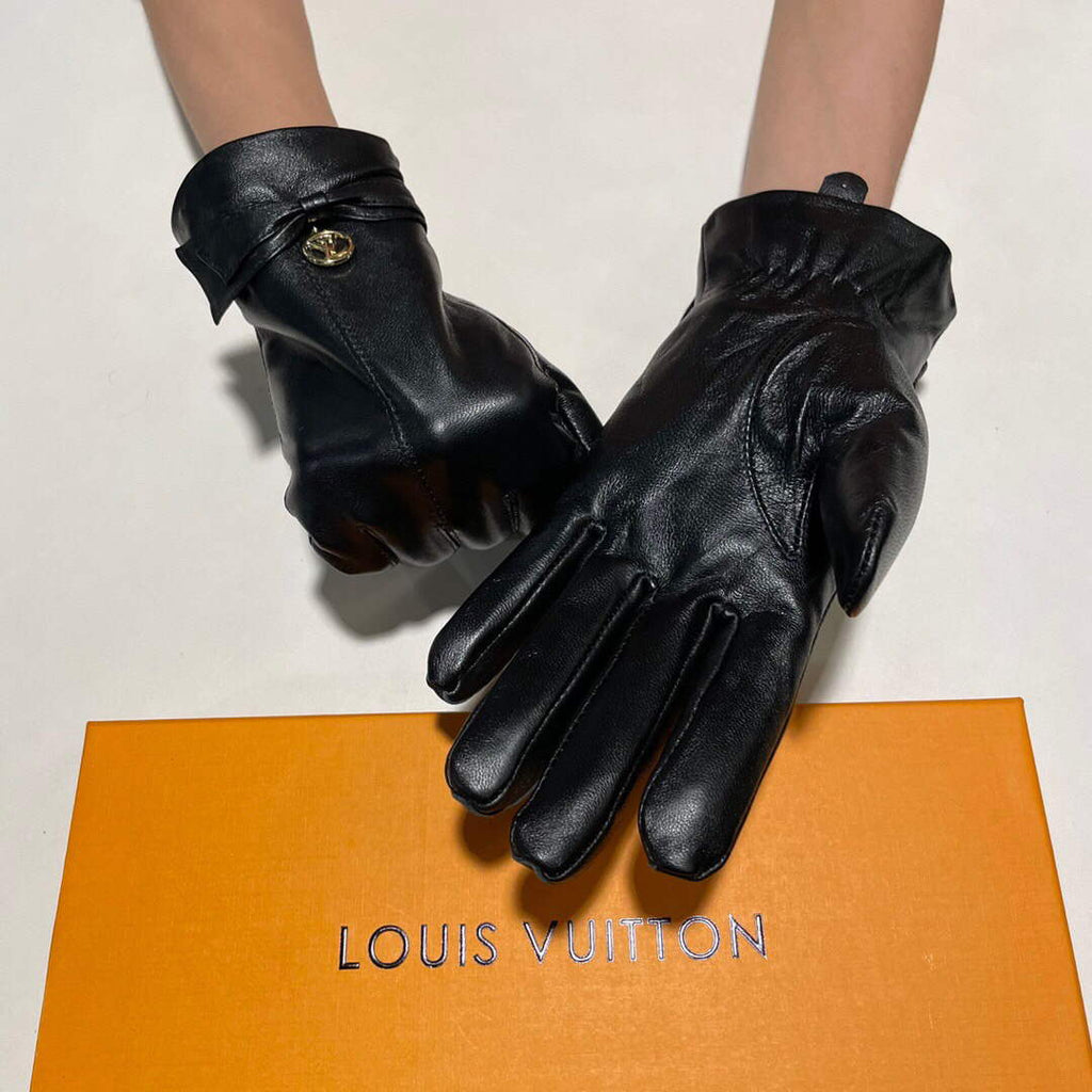 Louis Vuitton Women's Gloves Designer Leather Gloves M77050