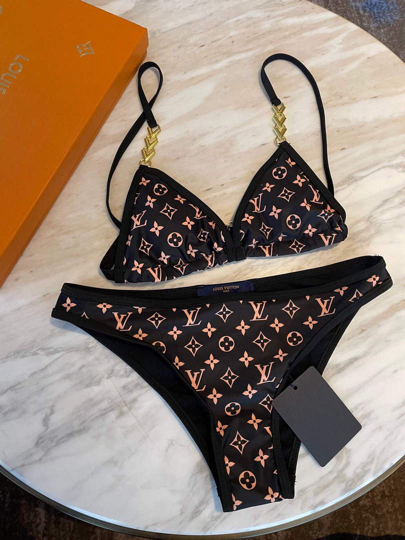 Louis Vuitton Women's Night Low Rise Bikini Suit L66931