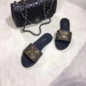 Louis Vuitton Women's Shoes 1A64MO Lock IT Flat Mule L61102 - 35 - View 4