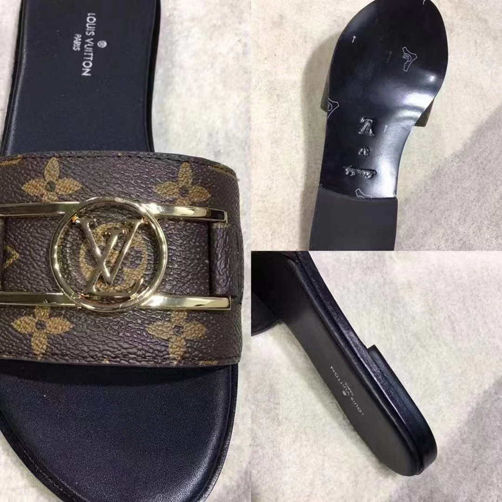Louis Vuitton Women's Shoes 1A64MO Lock IT Flat Mule L61102