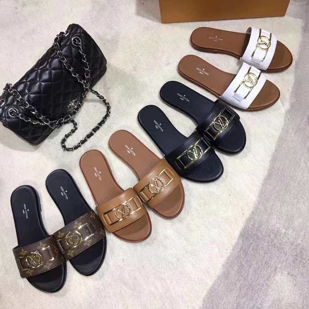 Louis Vuitton Women's Shoes 1A64MO Lock IT Flat Mule L61102