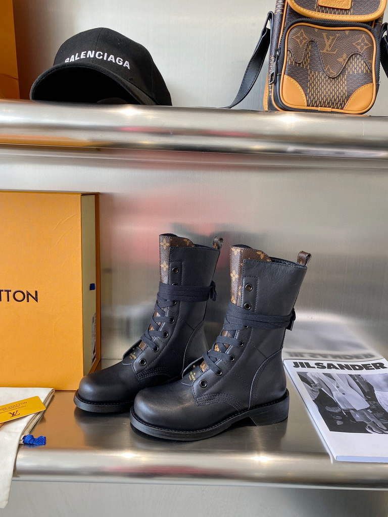 Louis Vuitton Women's Short Boot Designer LV Shoes M60152 - 35 - View 1