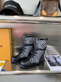 Louis Vuitton Women's Short Boot Designer LV Shoes M60154