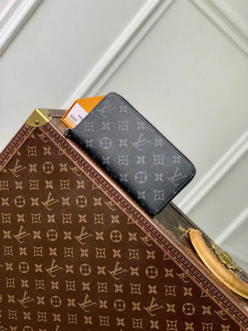 Louis Vuitton Zippy Wallet LV M60017 Monogram Eclipse