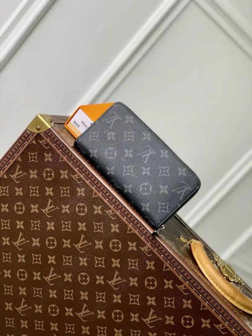 Louis Vuitton Zippy Wallet LV M60017 Monogram Eclipse