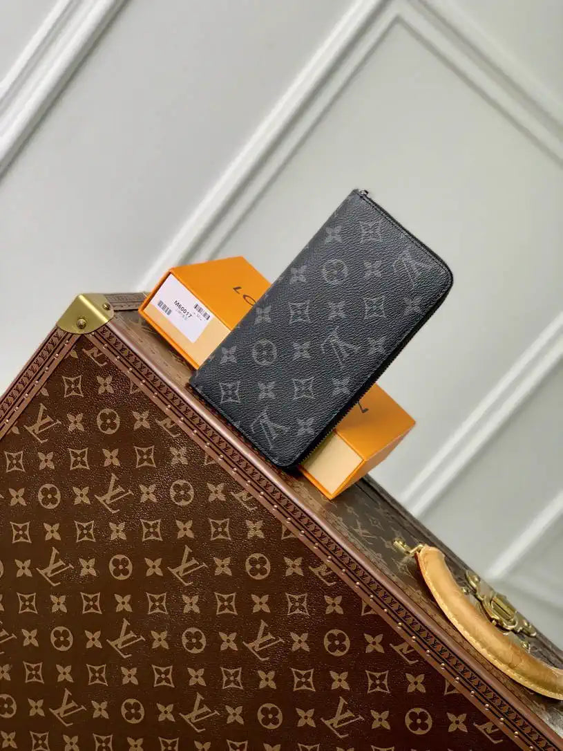 Louis Vuitton Zippy Wallet LV M60017 Monogram Eclipse