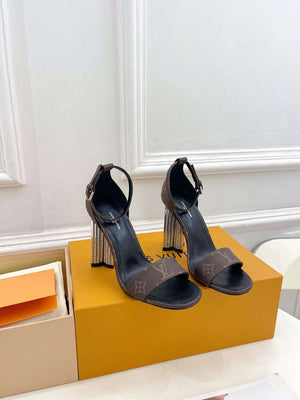 LV 1A4V1M Louis Vuitton Silhouette Sandals L66381 - US 4=Euro 35 - View 1