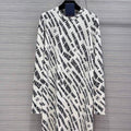 LV 1A9BVM Louis Vuitton Slanted Signature Sporty Mini Dress Black /White