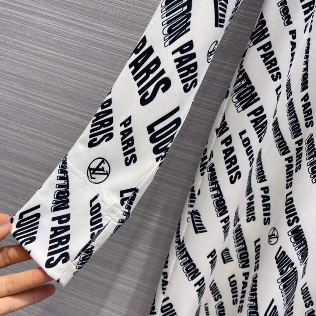 LV 1A9BVM Louis Vuitton Slanted Signature Sporty Mini Dress Black /White