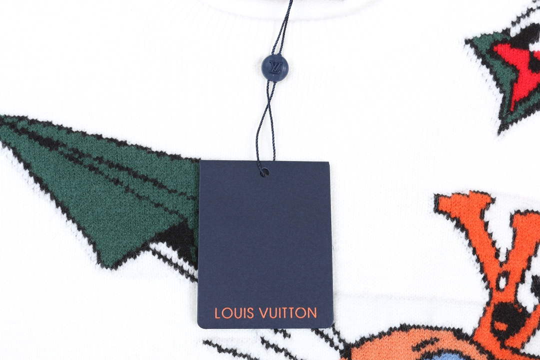 LV 1A9GO5 Men's Women's High-density cashmere-blend sweater L55742