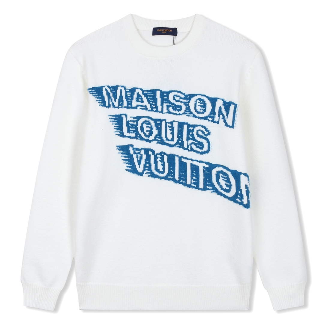 LV 1A9GO5 Men's Women's High-density cashmere-blend sweater L55743