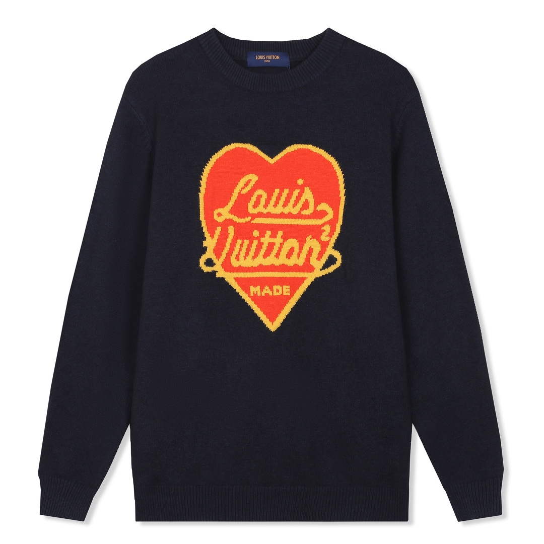 LV 1A9GO5 Men's Women's High-density cashmere-blend sweater L55746