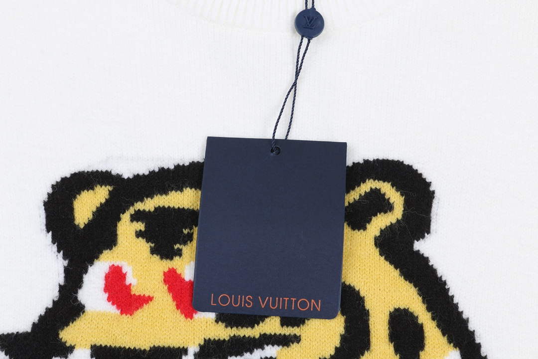 LV 1A9GO5 Men's Women's High-density cashmere-blend sweater L55747