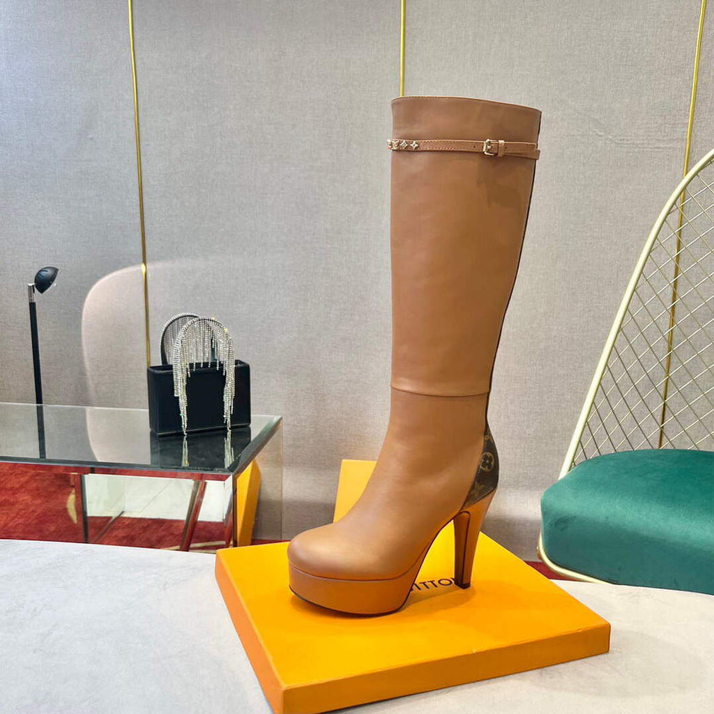 LV 1A9P48 Louis Vuitton Women's Afterglow Plankle High Boots l66532
