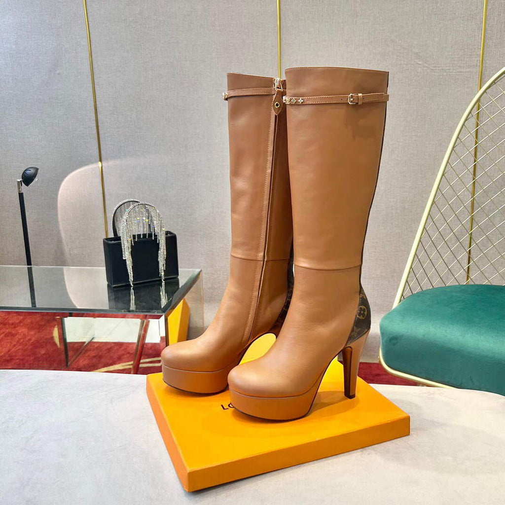 LV 1A9P48 Louis Vuitton Women's Afterglow Plankle High Boots l66532