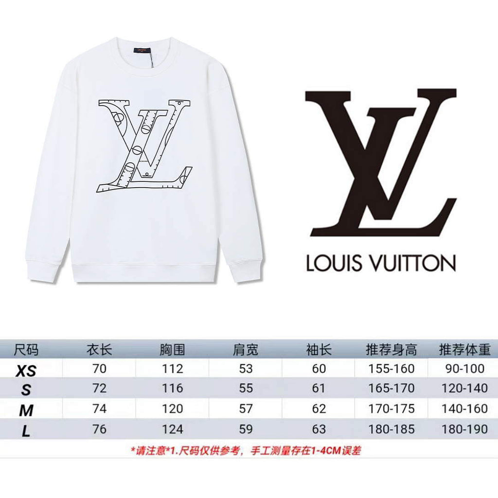 LV 1A9SVP Men's Women's Hoodie Crew Neck Sweatshirt L55749
