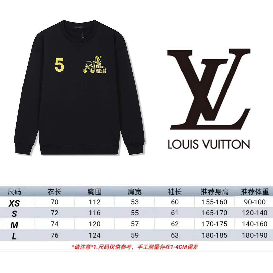 LV 1A9SVP Men's Women's Hoodie Crew Neck Sweatshirt L55752