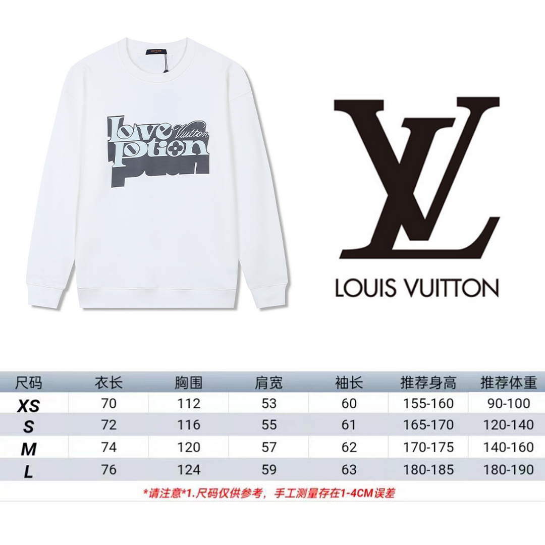 LV 1A9SVP Men's Women's Hoodie Crew Neck Sweatshirt L55755
