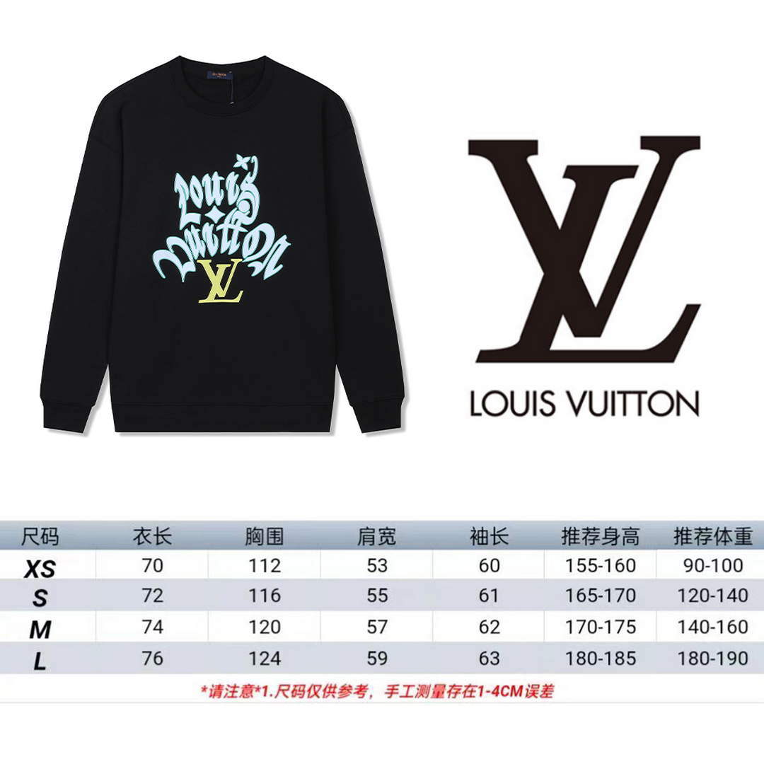 LV 1A9SVP Men's Women's Hoodie Crew Neck Sweatshirt L55756