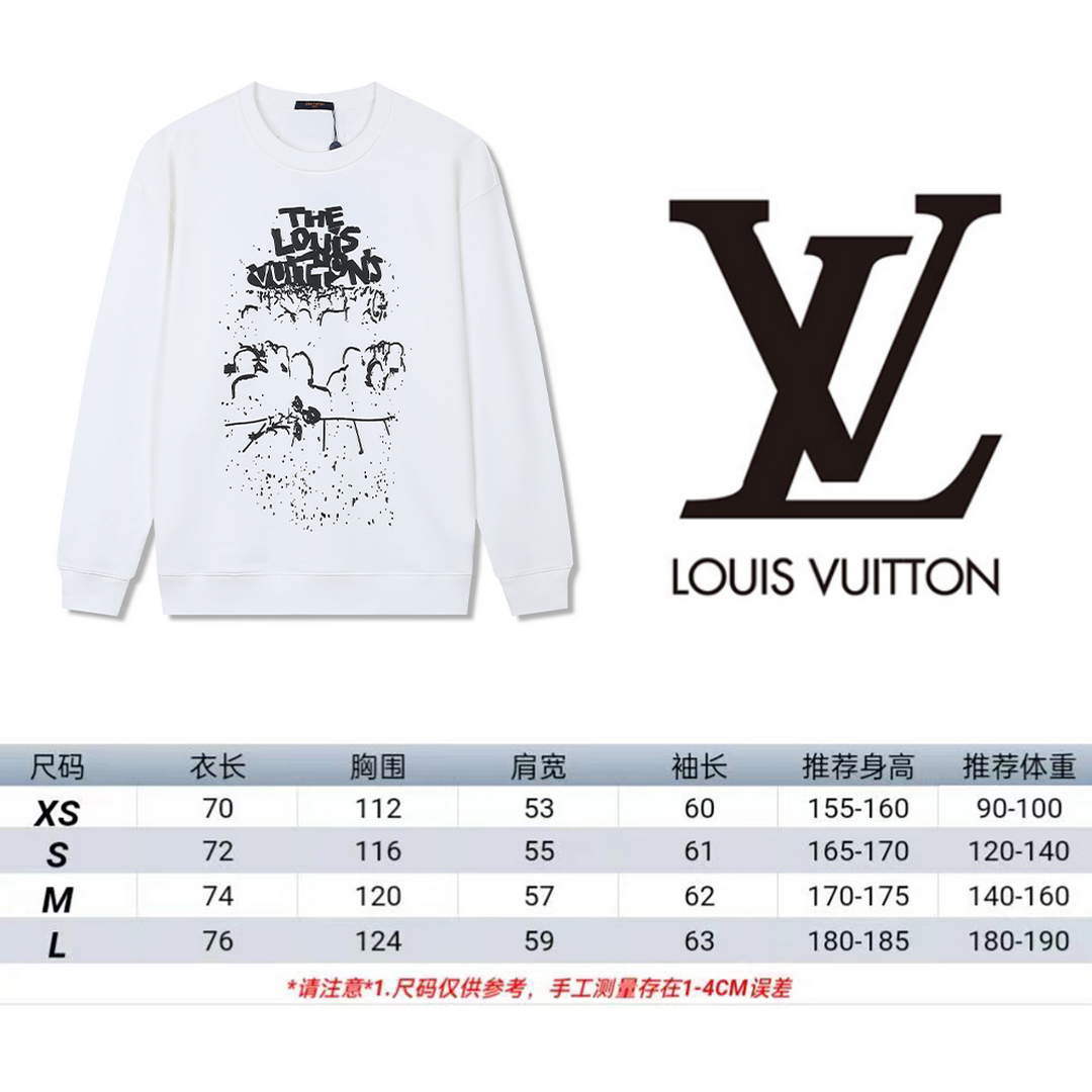 LV 1A9SVP Men's Women's Hoodie Crew Neck Sweatshirt L55762